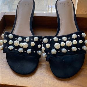 A New Day flat pearl slide sandals